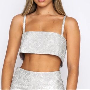 Whitefox Boutique Breathtaking Silver Crop
